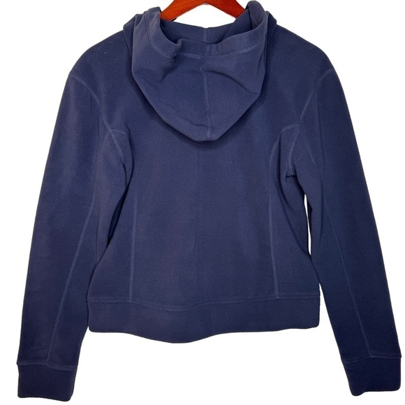 PATAGONIA Hooded Zip Front Fleece Jacket Size Medium in Dusty Blue - Picture 7 of 12